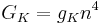  G_{K} = g_K n^4 